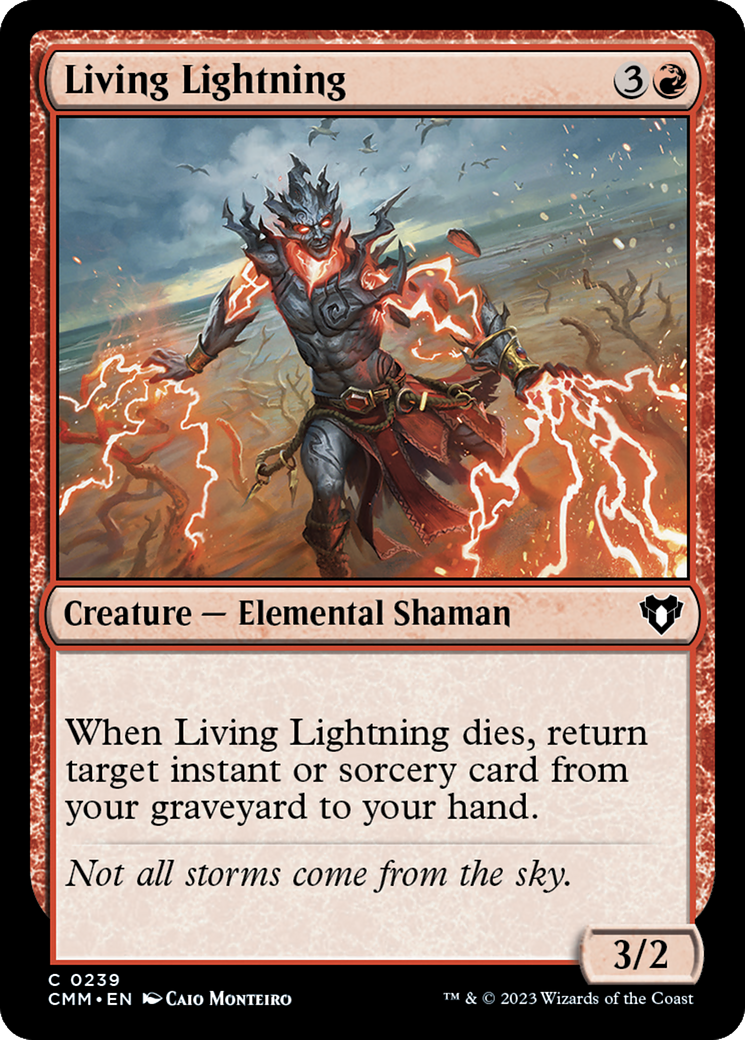 Living Lightning (239) [Commander Masters] foil - Deck Out Gaming