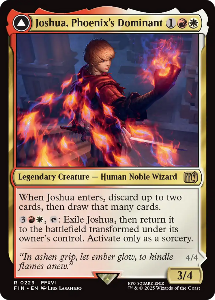 Joshua, Phoenix's Dominant // Phoenix, Warden of Fire (229) [FINAL FANTASY] - Deck Out Gaming