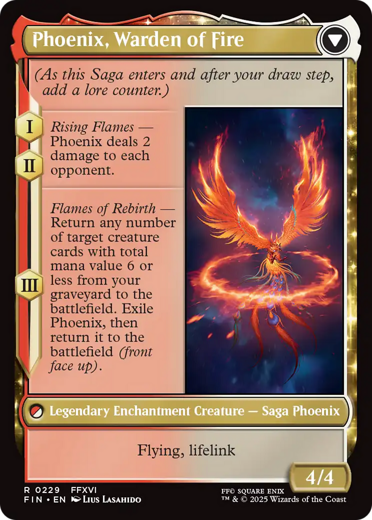 Joshua, Phoenix's Dominant // Phoenix, Warden of Fire (229) [FINAL FANTASY] foil - Deck Out Gaming