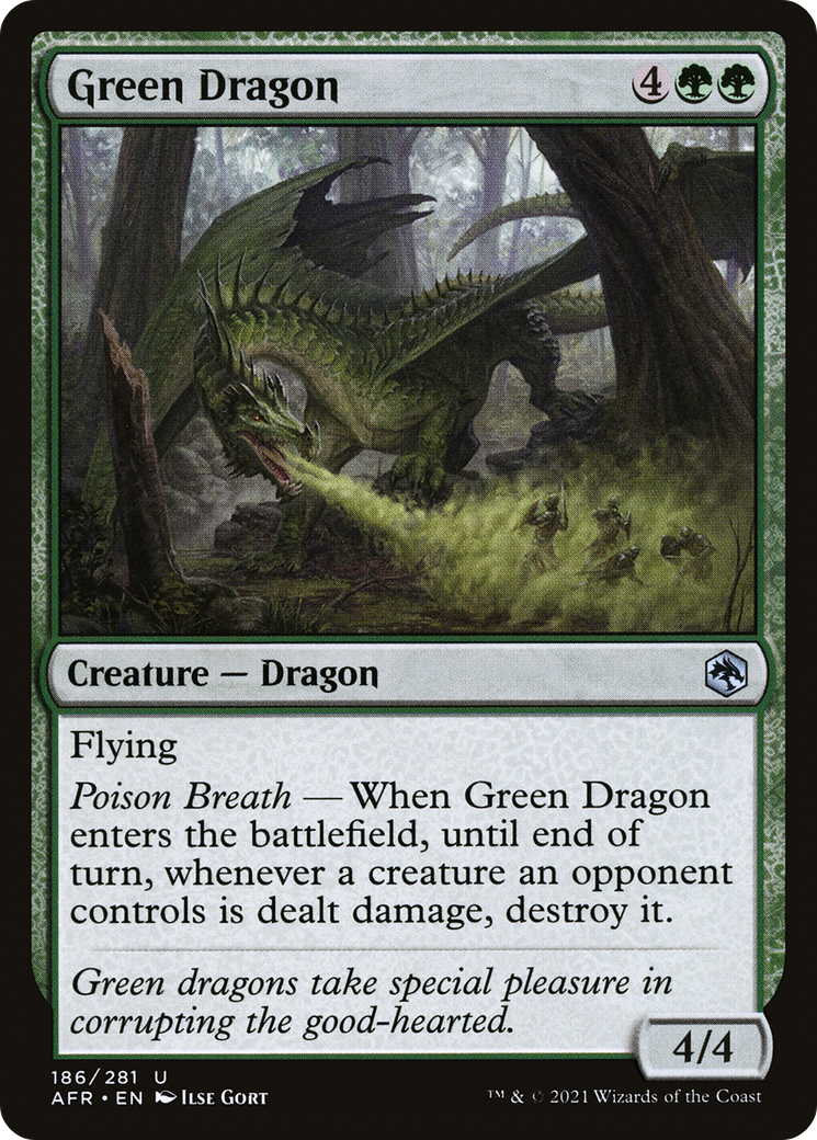 Green Dragon (186) [Adventures in the Forgotten Realms] foil - Deck Out Gaming