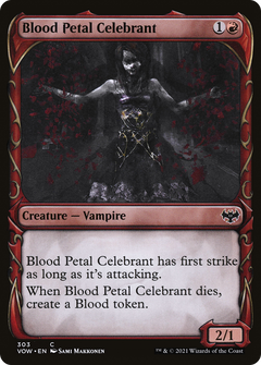 Blood Petal Celebrant (Showcase) (303) [Innistrad: Crimson Vow] foil - Deck Out Gaming