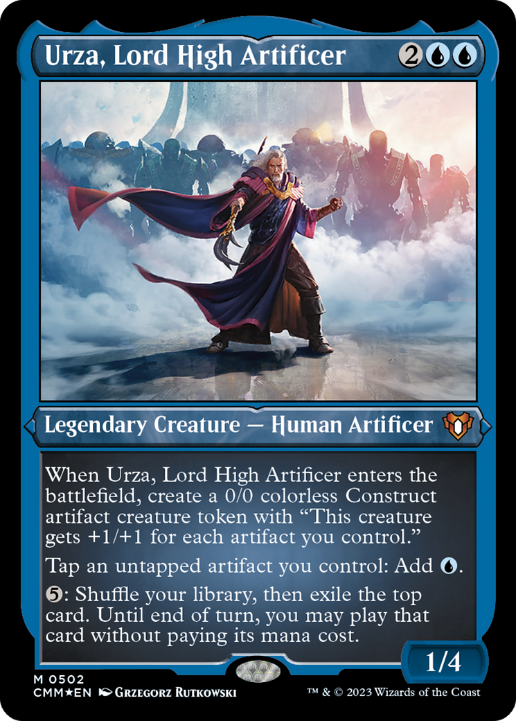Urza, Lord High Artificer (502) [Commander Masters] etched - Deck Out Gaming