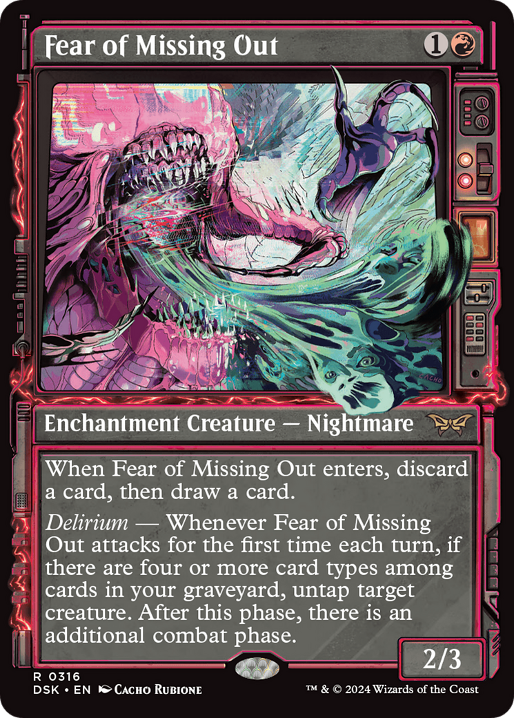 Fear of Missing Out (Showcase) (316) [Duskmourn: House of Horror] foil - Deck Out Gaming