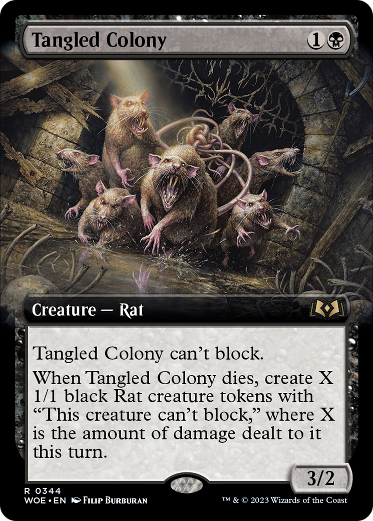 Tangled Colony (Extended Art) (344) [Wilds of Eldraine] foil - Deck Out Gaming