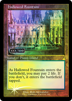 Hallowed Fountain (Retro Frame) (Serial Numbered) (404) [Ravnica Remastered] foil - Deck Out Gaming