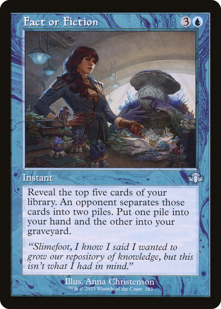 Fact or Fiction (Retro Frame) (283) [Dominaria Remastered] - Deck Out Gaming