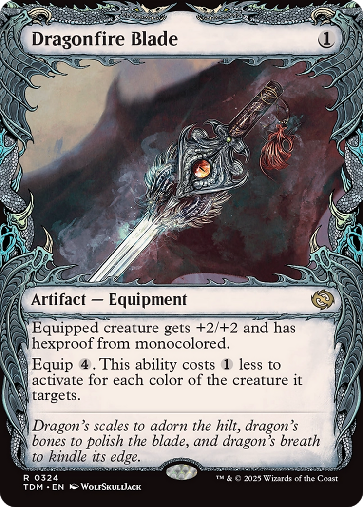 Dragonfire Blade (Showcase) (324) [Tarkir: Dragonstorm] - Deck Out Gaming