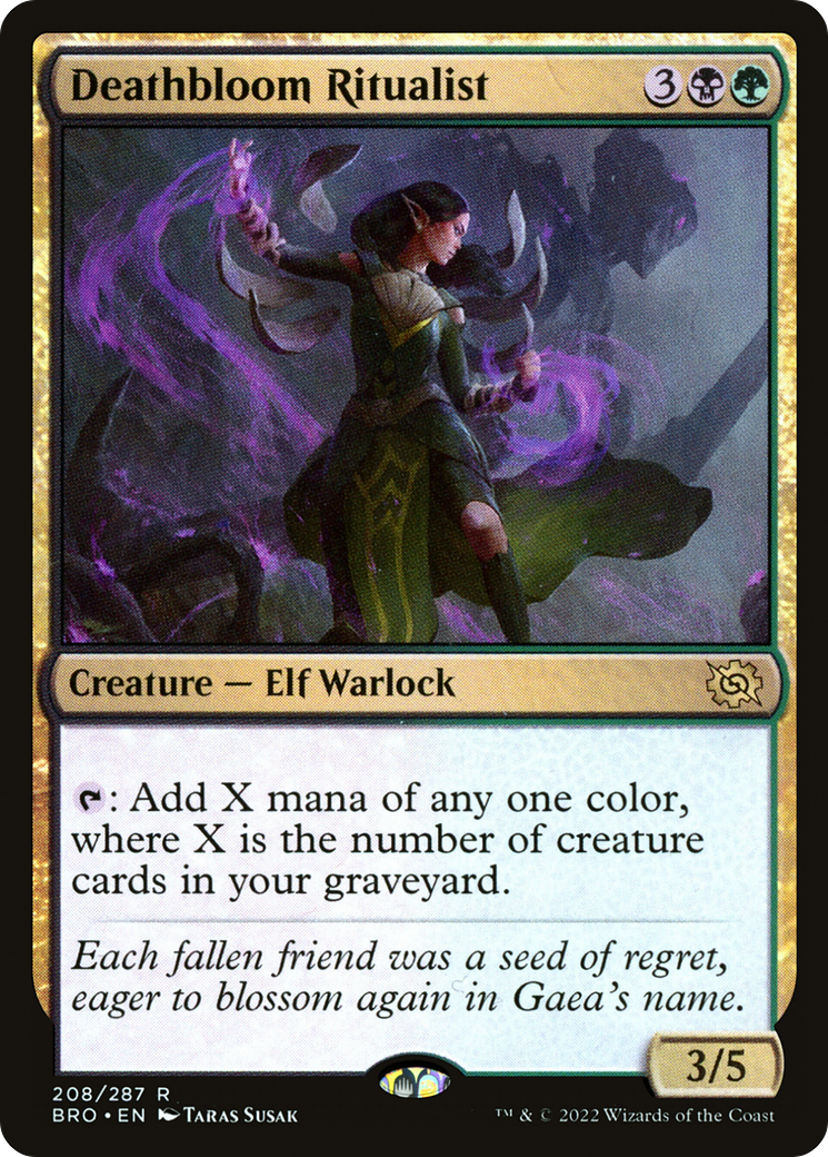 Deathbloom Ritualist (208) [The Brothers' War] - Deck Out Gaming