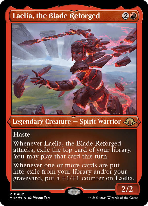 Laelia, the Blade Reforged (Foil Etched) (482) [Modern Horizons 3] foil - Deck Out Gaming
