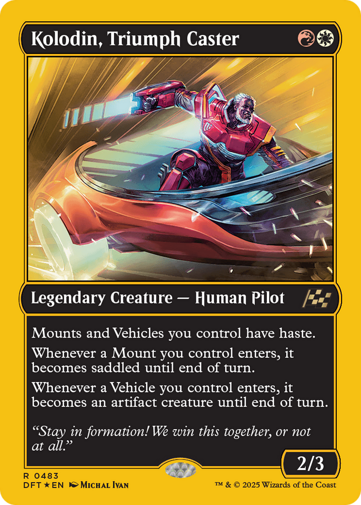 Kolodin, Triumph Caster (First-Place Foil) (483) [Aetherdrift] foil - Deck Out Gaming