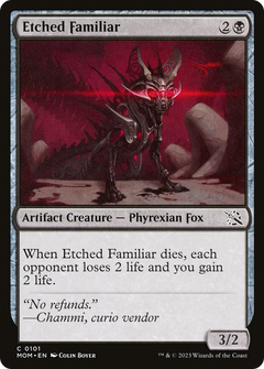 Etched Familiar (101) [March of the Machine] foil - Deck Out Gaming