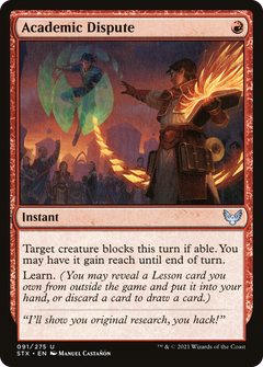 Academic Dispute (91) [Strixhaven: School of Mages] foil - Deck Out Gaming