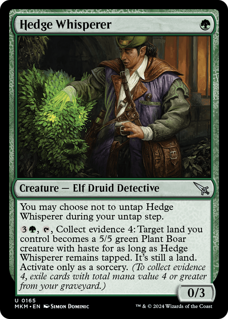 Hedge Whisperer (165) [Murders at Karlov Manor] - Deck Out Gaming