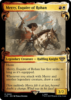 Merry, Esquire of Rohan (Showcase Scrolls) (666) [The Lord of the Rings: Tales of Middle-earth] - Deck Out Gaming