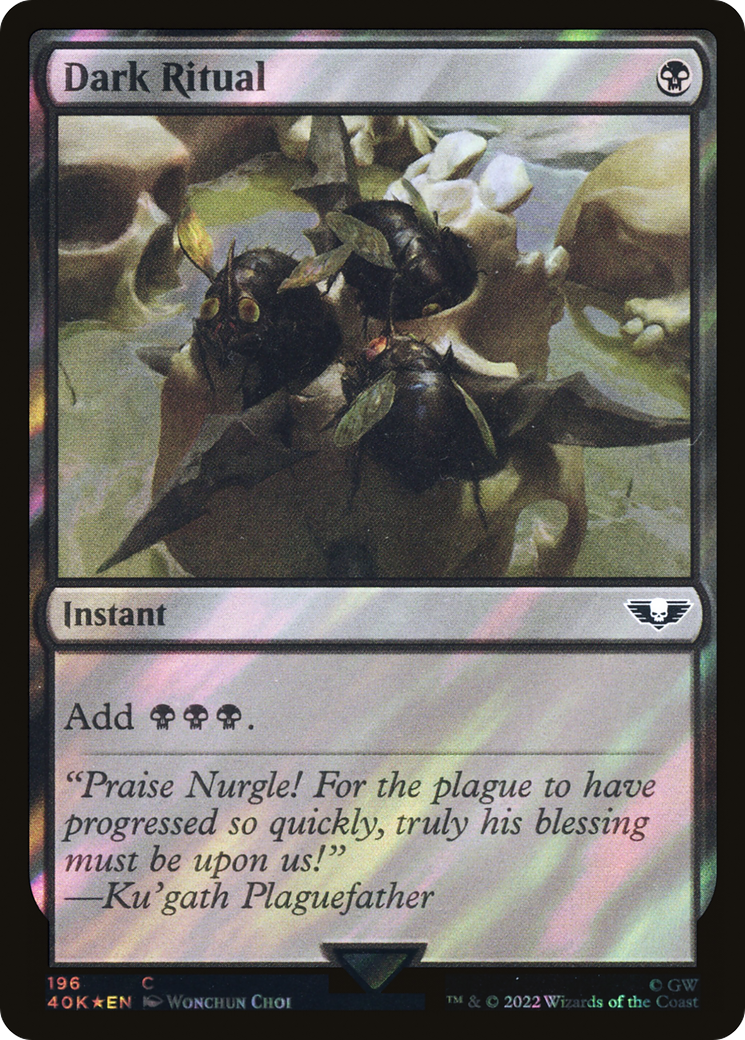 Dark Ritual (Surge Foil) (196) [Warhammer 40,000 Commander] foil - Deck Out Gaming