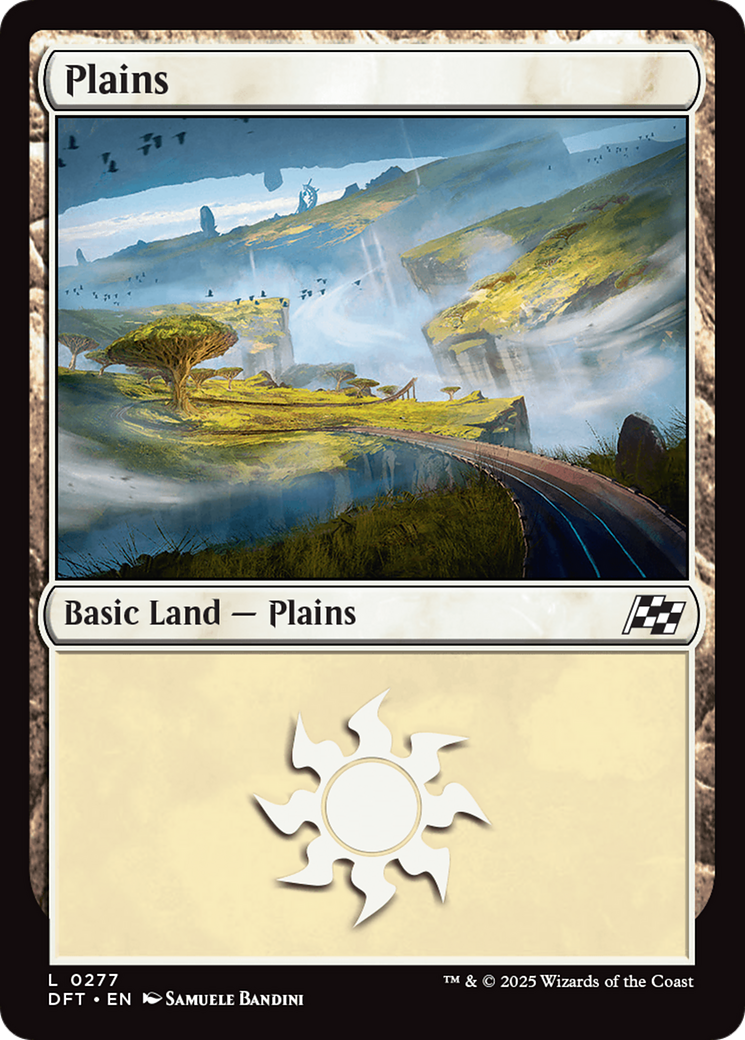 Plains (0277) (277) [Aetherdrift] foil - Deck Out Gaming