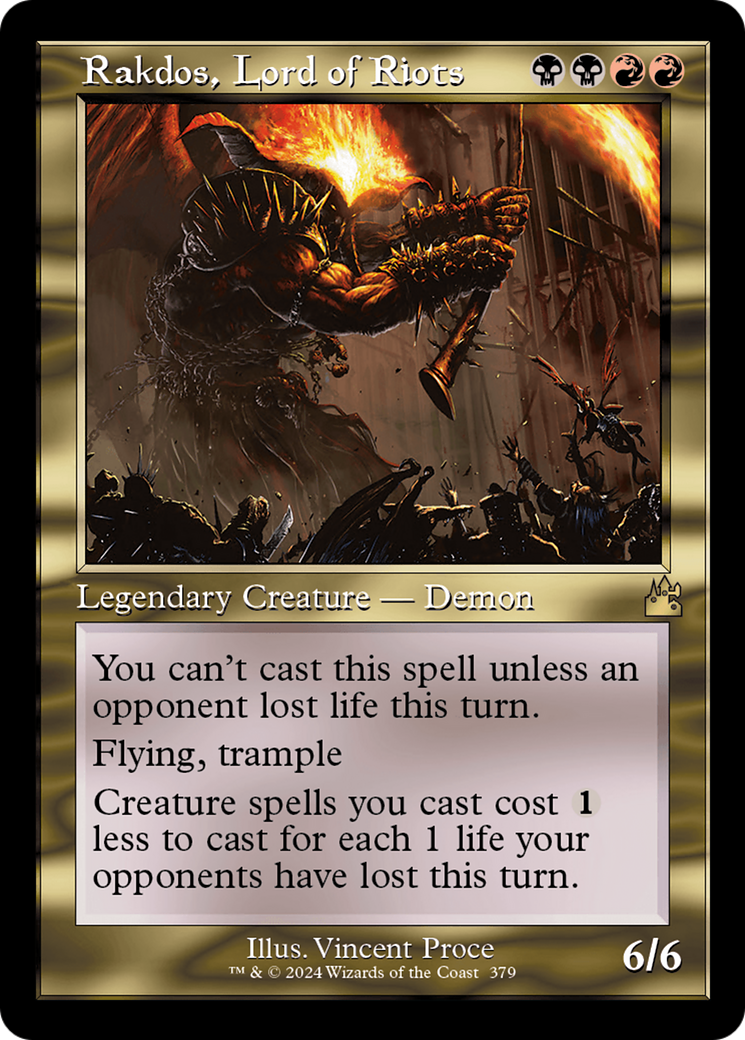 Rakdos, Lord of Riots (Retro Frame) (379) [Ravnica Remastered] foil - Deck Out Gaming