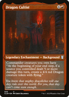 Dragon Cultist (503) [Commander Legends: Battle for Baldur's Gate] etched - Deck Out Gaming