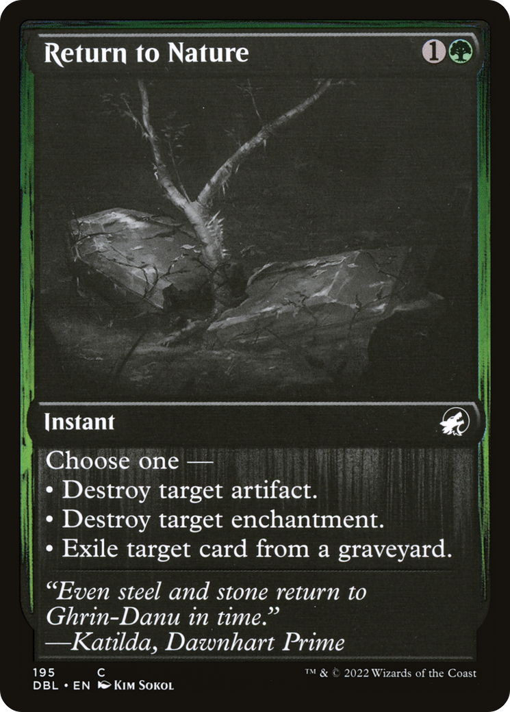 Return to Nature (195) [Innistrad: Double Feature] foil - Deck Out Gaming