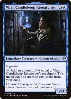 Vhal, Candlekeep Researcher (102) [Commander Legends: Battle for Baldur's Gate] - Deck Out Gaming