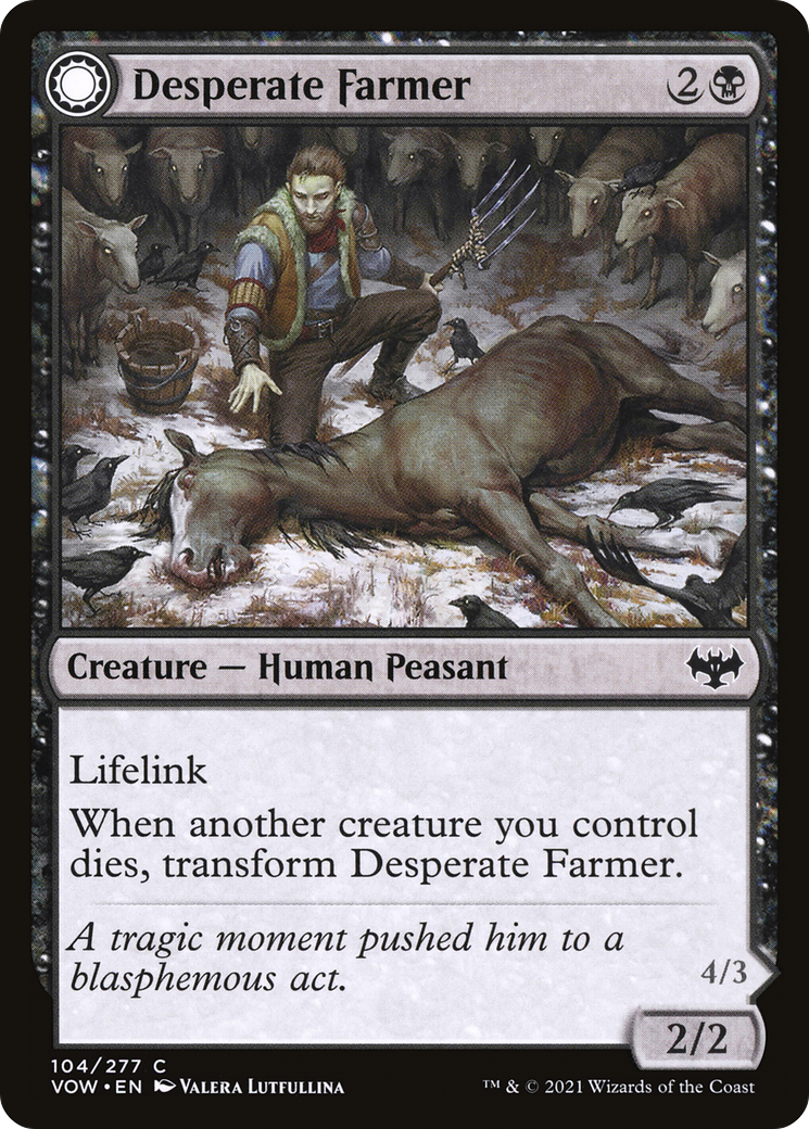 Desperate Farmer (104) [Innistrad: Crimson Vow] - Deck Out Gaming