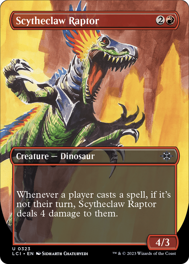 Scytheclaw Raptor (Borderless) (323) [The Lost Caverns of Ixalan] foil - Deck Out Gaming