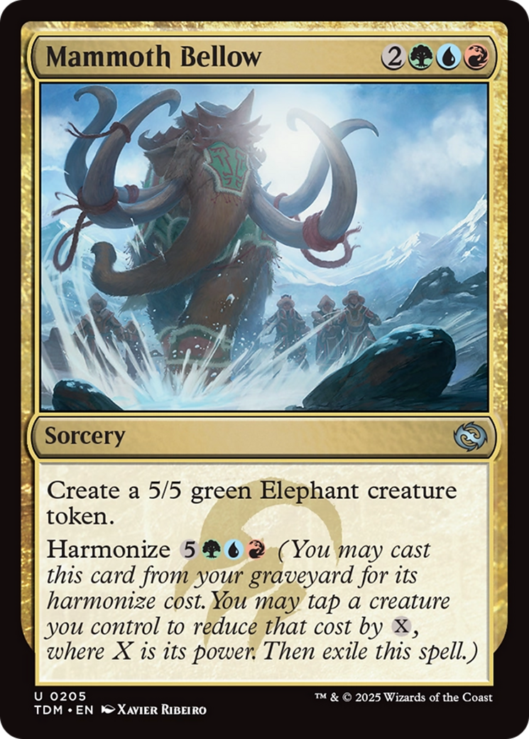Mammoth Bellow (205) [Tarkir: Dragonstorm] foil - Deck Out Gaming
