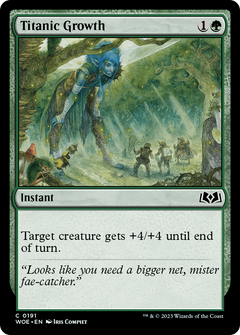 Titanic Growth (191) [Wilds of Eldraine] foil - Deck Out Gaming