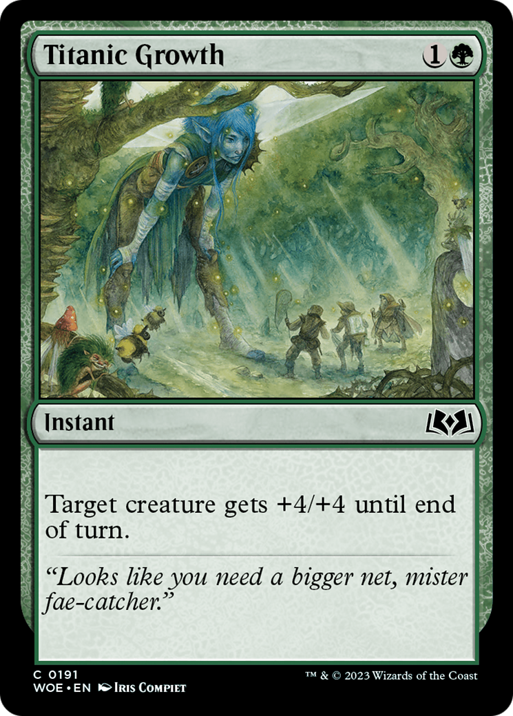 Titanic Growth (191) [Wilds of Eldraine] foil - Deck Out Gaming