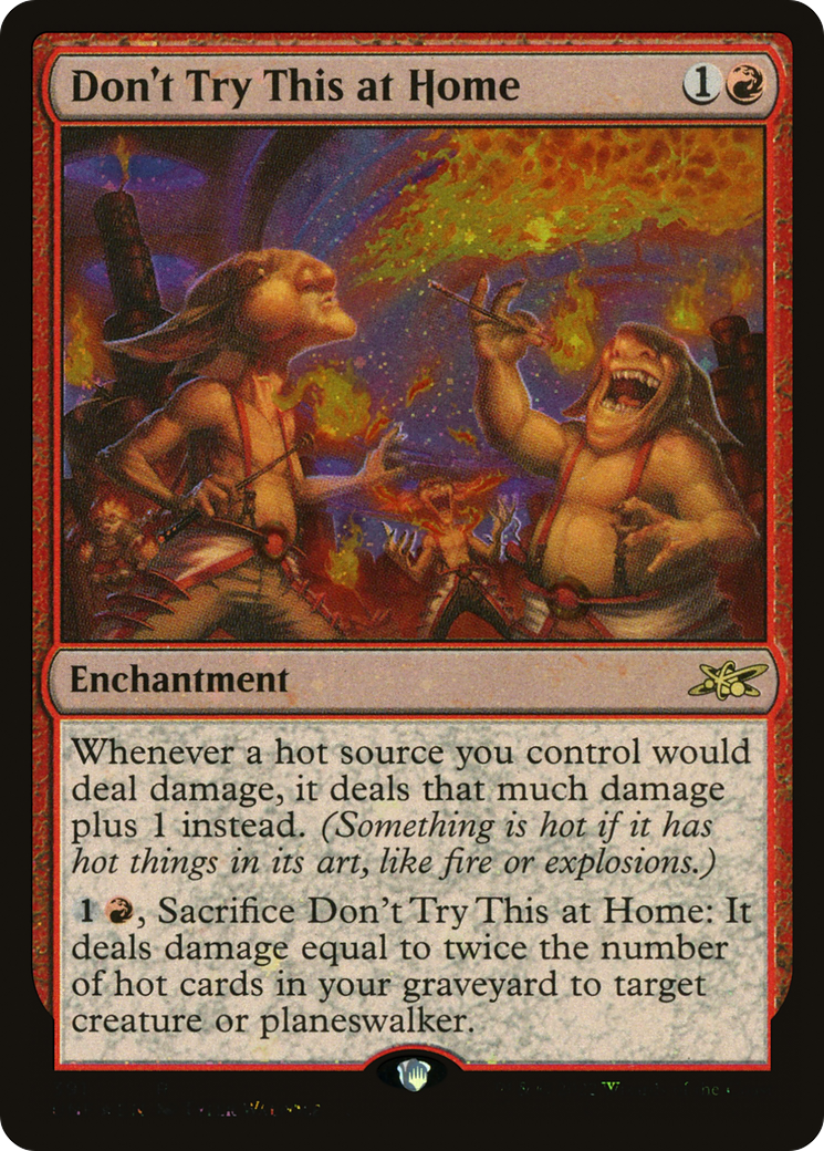 Don't Try This at Home (Galaxy Foil) (391) [Unfinity] foil - Deck Out Gaming