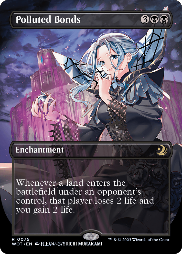 Polluted Bonds (Anime Borderless) (75) [Wilds of Eldraine: Enchanting Tales] foil - Deck Out Gaming