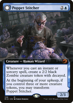 Poppet Stitcher (Extended Art) (339) [Innistrad: Midnight Hunt] foil - Deck Out Gaming