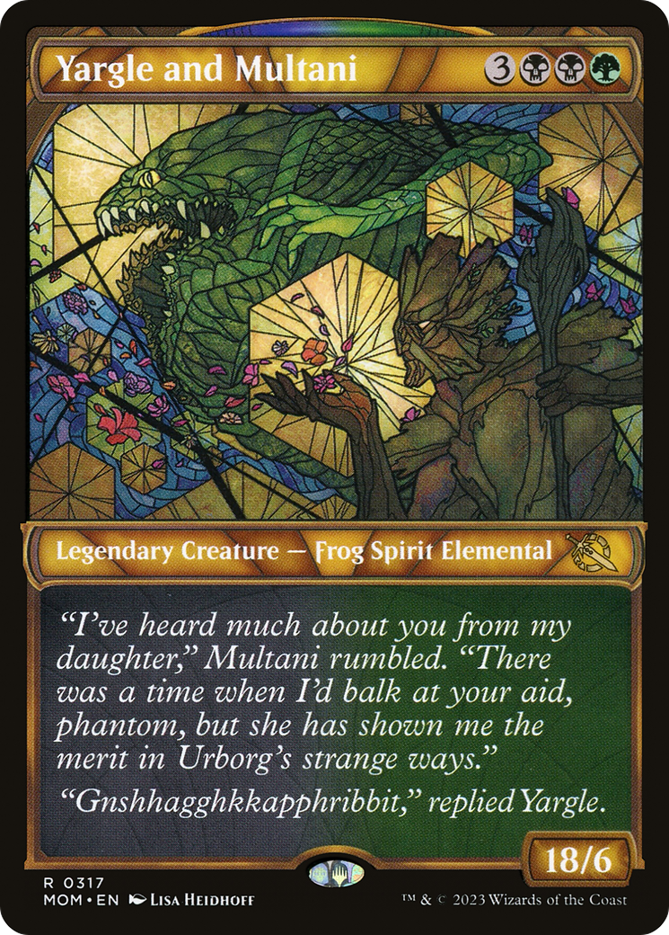 Yargle and Multani (Showcase) (317) [March of the Machine] foil - Deck Out Gaming