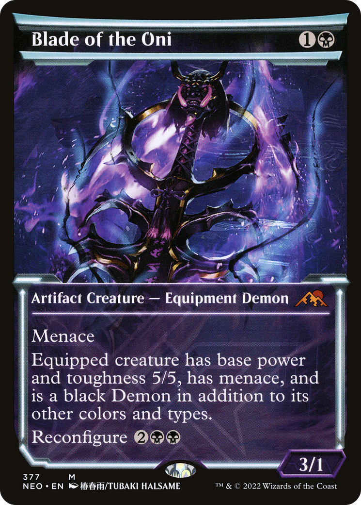 Blade of the Oni (Showcase) (377) [Kamigawa: Neon Dynasty] foil - Deck Out Gaming
