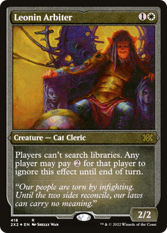 Leonin Arbiter (Foil Etched) (418) [Double Masters 2022] foil - Deck Out Gaming