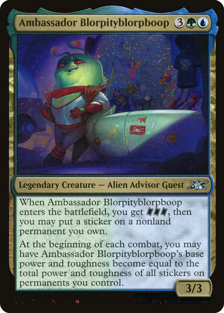 Ambassador Blorpityblorpboop (Galaxy Foil) (447) [Unfinity] foil - Deck Out Gaming
