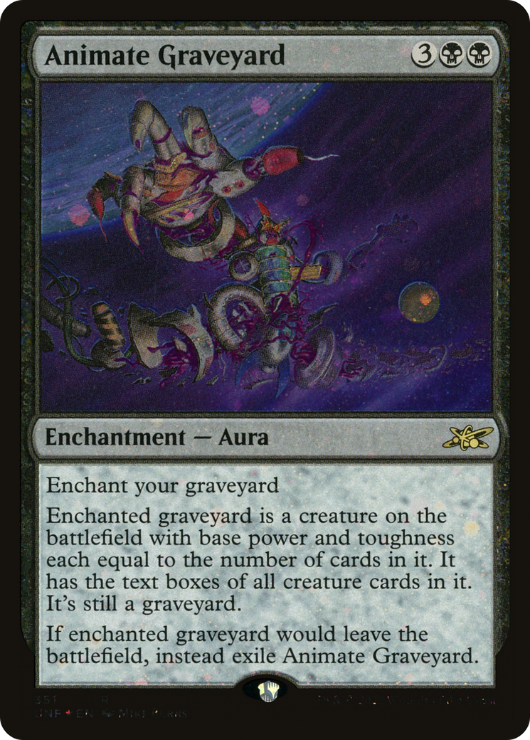 Animate Graveyard (Galaxy Foil) (351) [Unfinity] foil - Deck Out Gaming