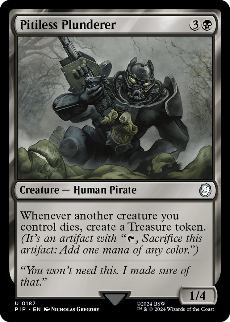Pitiless Plunderer (187) [Fallout] foil - Deck Out Gaming