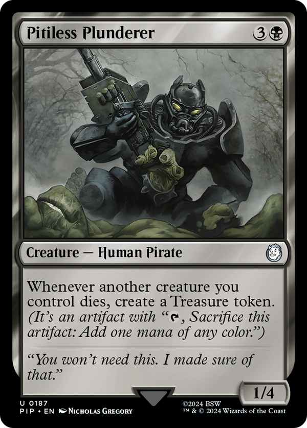 Pitiless Plunderer (187) [Fallout] foil - Deck Out Gaming