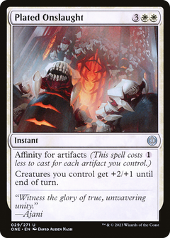 Plated Onslaught (29) [Phyrexia: All Will Be One] foil - Deck Out Gaming