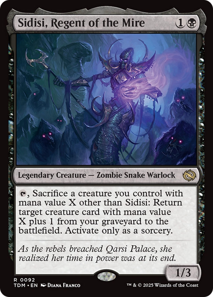 Sidisi, Regent of the Mire (92) [Tarkir: Dragonstorm] foil - Deck Out Gaming