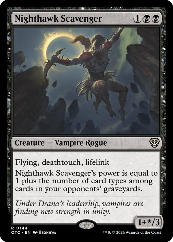 Nighthawk Scavenger (144) [Outlaws of Thunder Junction Commander] - Deck Out Gaming