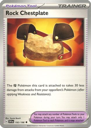 Rock Chestplate (192) [SV01: Scarlet & Violet Base Set] - Deck Out Gaming