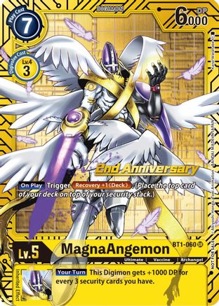 MagnaAngemon - BT1-060 (2nd Anniversary Card Set) (BT1-060) [Release Special Booster] Foil - Deck Out Gaming