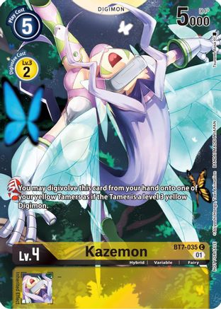 Kazemon (2nd Anniversary Frontier Card) (BT7-035) [Next Adventure] Foil - Deck Out Gaming