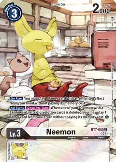Neemon (2nd Anniversary Frontier Card) (BT7-080) [Next Adventure] Foil - Deck Out Gaming