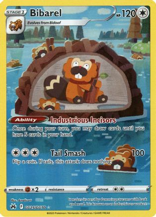 Bibarel (GG25) [Crown Zenith: Galarian Gallery] Holofoil - Deck Out Gaming