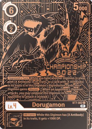 Dorugamon (2022 Championship Finals 3rd Place) (BT7-062) [Next Adventure] null - Deck Out Gaming