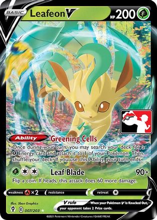 Leafeon V (7) [Prize Pack Series Cards] Holofoil - Deck Out Gaming