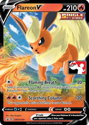 Flareon V (SWSH149) [Prize Pack Series Cards] Holofoil - Deck Out Gaming